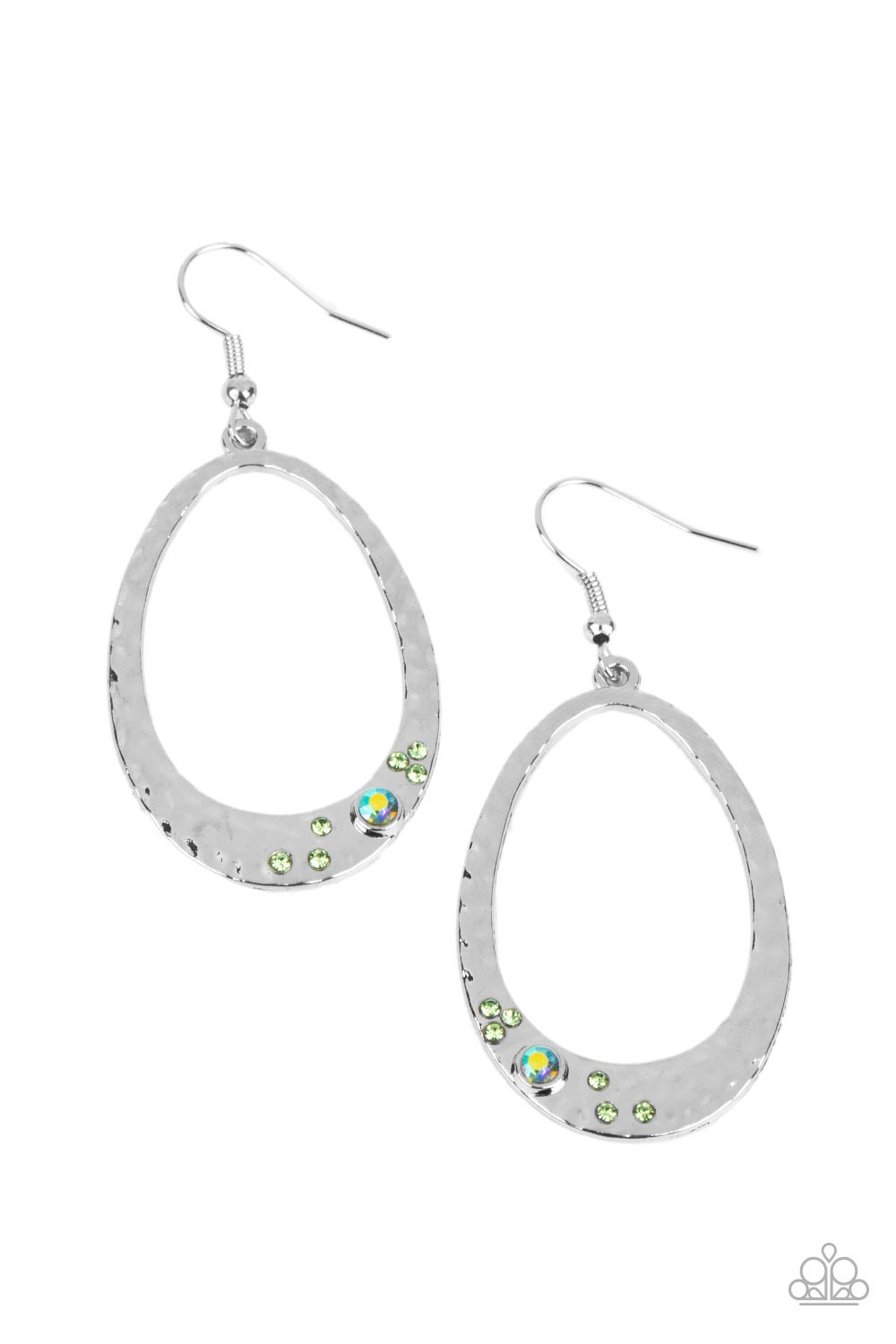 Paparazzi Seafoam Shimmer - Green Earring