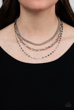 Load image into Gallery viewer, Paparazzi Galvanized Grit - Silver Necklace
