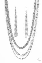 Load image into Gallery viewer, Paparazzi Galvanized Grit - Silver Necklace
