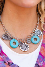 Load image into Gallery viewer, Paparazzi Western Zen - Blue Necklace
