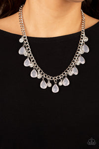 Paparazzi Frosted and Framed - White Necklace