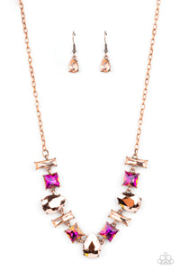 Paparazzi Interstellar Ice - Copper Necklace