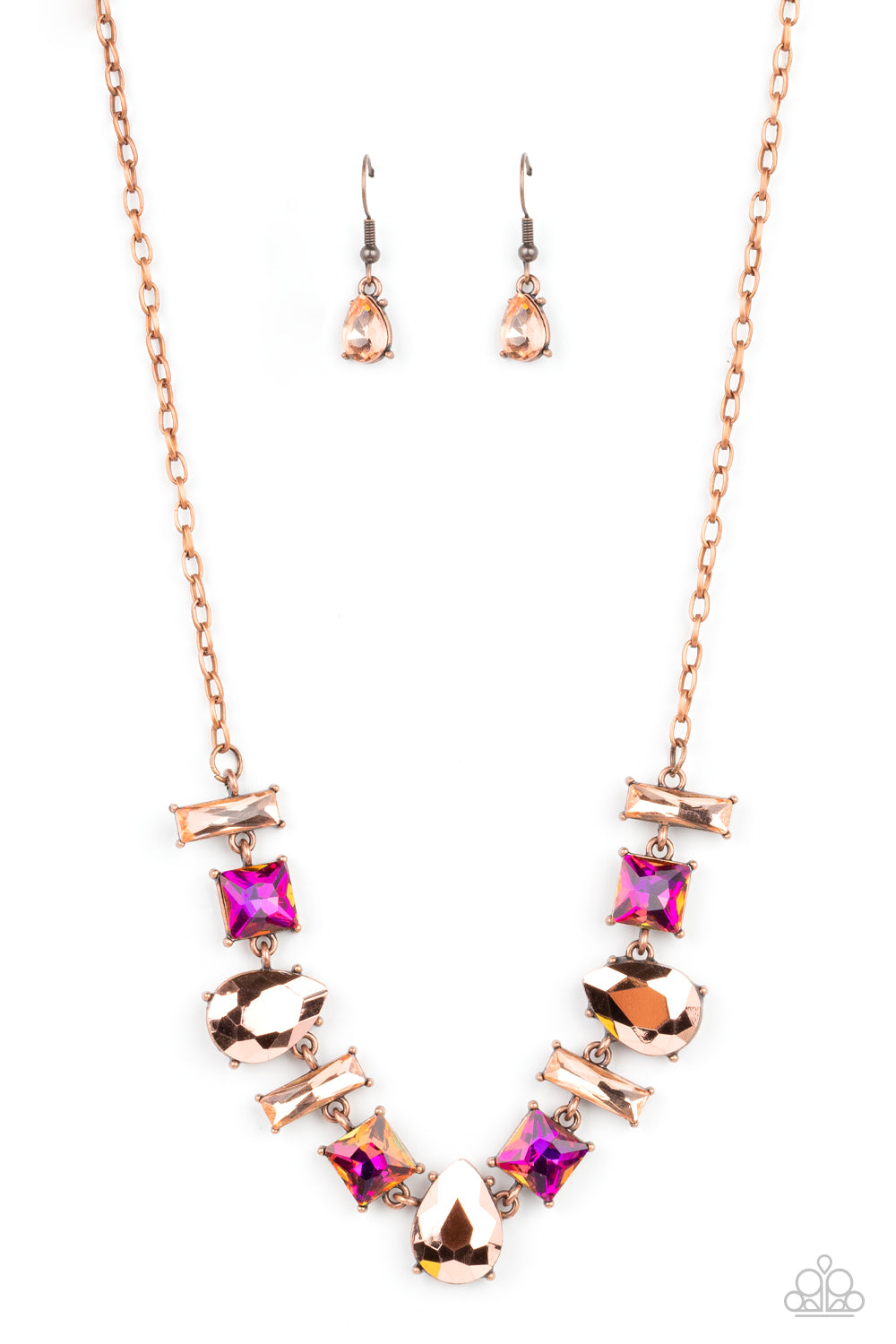 Paparazzi Interstellar Ice - Copper Necklace