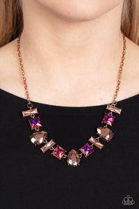 Paparazzi Interstellar Ice - Copper Necklace