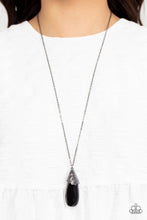 Load image into Gallery viewer, Paparazzi Dibs on the Dazzle - Black Necklace
