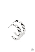 Load image into Gallery viewer, Paparazzi HOOP it Up - Silver Earrings
