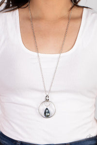Paparazzi Swinging Shimmer - Blue Necklace