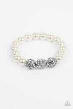 Load image into Gallery viewer, Paparazzi Breathtaking Ball - White Bracelet
