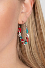Load image into Gallery viewer, Paparazzi Growth Spurt - Red Earring
