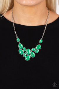 Paparazzi Keeps GLOWING and GLOWING - Green Necklace