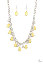 Load image into Gallery viewer, Paparazzi Frosted and Framed - Yellow Necklace
