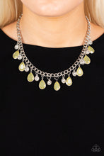 Load image into Gallery viewer, Paparazzi Frosted and Framed - Yellow Necklace
