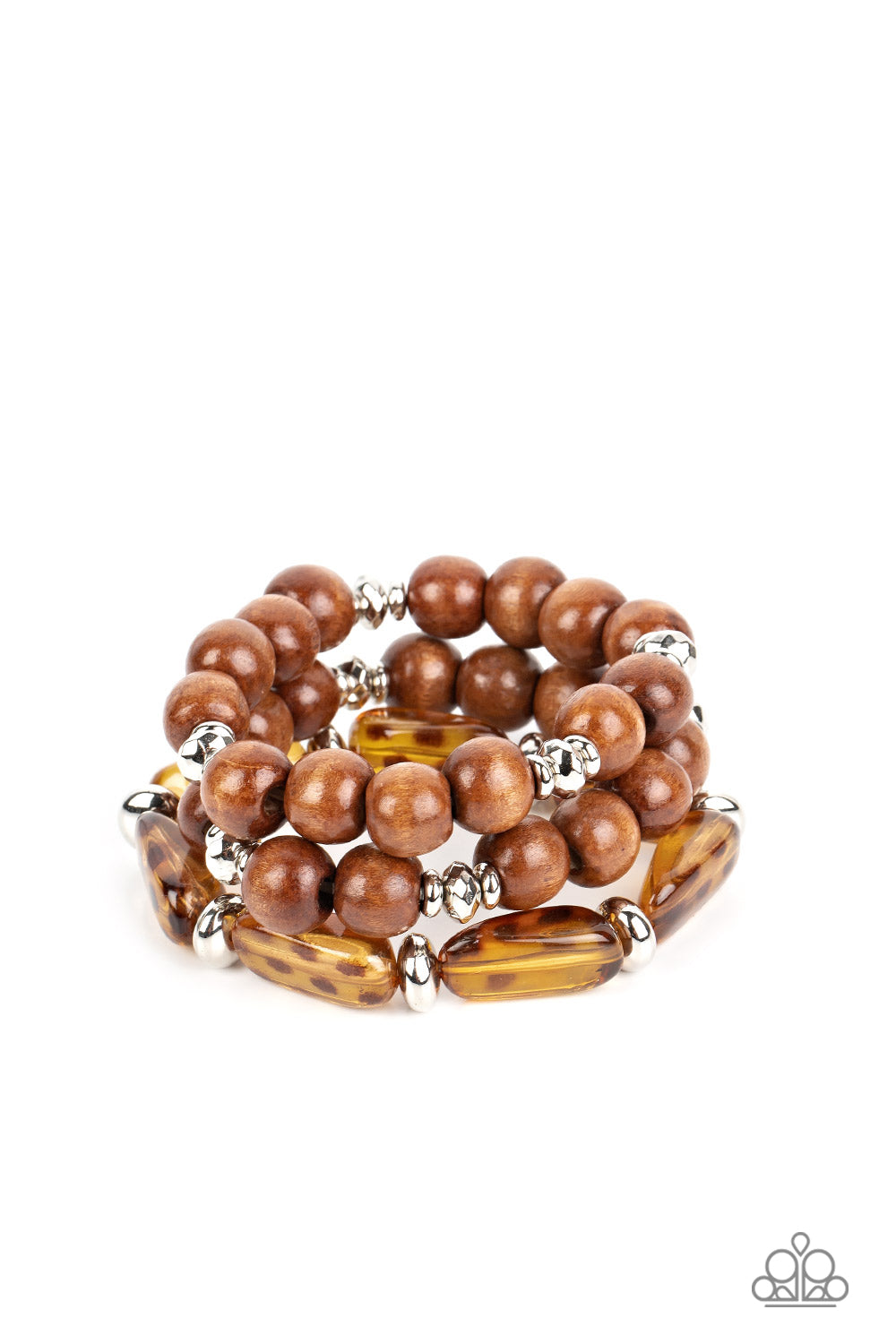 Paparazzi WILD-Mannered - Brown Bracelet