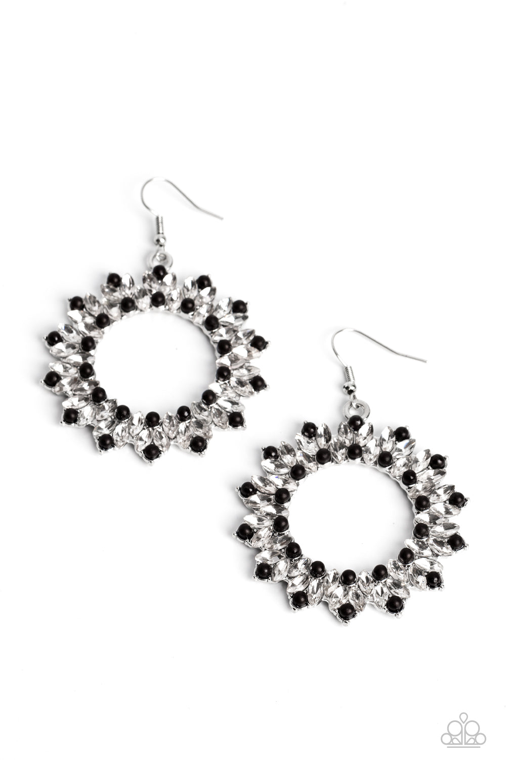 Paparazzi Combustible Couture - Black Earring