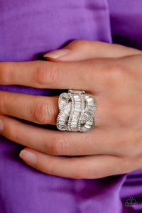 Paparazzi Six-Figure Flex - White Ring