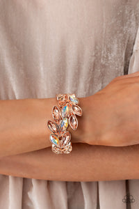 Paparazzi Luminous Laurels - Rose Gold Bracelet
