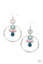 Load image into Gallery viewer, Paparazzi Geometric Glam - Blue Earrings
