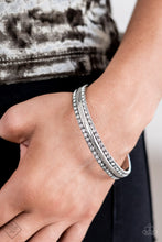 Load image into Gallery viewer, Paparazzi Forged Uproar - White Bracelet
