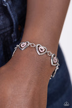 Load image into Gallery viewer, Paparazzi Catching Feelings - Pink Bracelet
