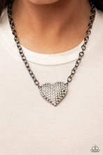Load image into Gallery viewer, Paparazzi Heartbreakingly Blingy - Black Necklace
