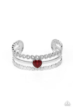 Load image into Gallery viewer, Paparazzi You Win My Heart - Red Bracelet
