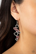 Load image into Gallery viewer, Paparazzi Sweetheart Serenade - Red Earrings
