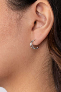 Paparazzi Charming Crescents - Silver Earrings