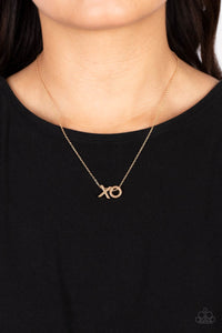 Paparazzi Hugs and Kisses - Gold Necklace