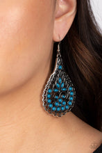 Load image into Gallery viewer, Paparazzi Botanical Beauty - Blue Earrings
