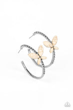 Load image into Gallery viewer, Paparazzi Bohemian Butterfly - White Earrings
