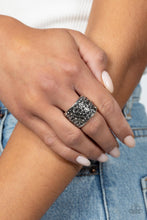 Load image into Gallery viewer, Paparazzi Edgy Effulgence - Silver Ring
