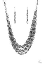 Load image into Gallery viewer, Paparazzi House of CHAIN - Black Necklace
