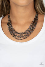 Load image into Gallery viewer, Paparazzi House of CHAIN - Black Necklace
