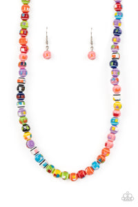 Paparazzi Gobstopper Glamour - Multi Necklace