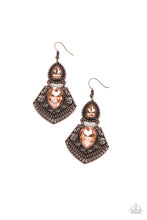 Load image into Gallery viewer, Paparazzi Royal Remix - Copper Earrings
