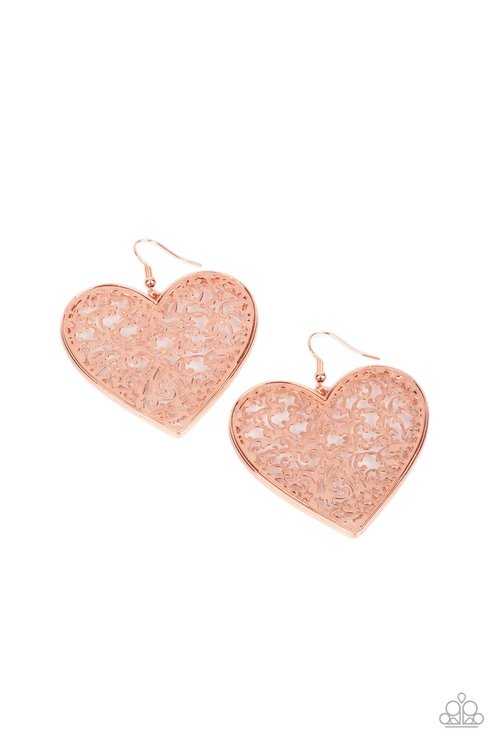 Paparazzi Fairest in the Land - Copper Earring