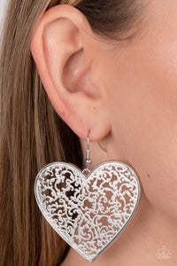 Paparazzi Fairest in the Land - Silver Earrings