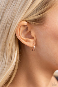 Paparazzi Ultra Upmarket - Rose Gold Earrings