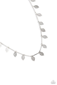Paparazzi LEAF a Light On - Silver Necklace