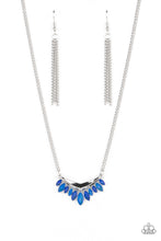 Load image into Gallery viewer, Paparazzi Flash of Fringe - Blue Necklace
