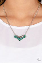 Load image into Gallery viewer, Paparazzi Flash of Fringe - Green Necklace
