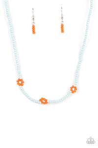 Paparazzi Bewitching Beading - Orange Necklace