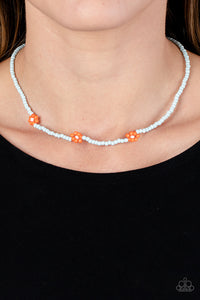 Paparazzi Bewitching Beading - Orange Necklace