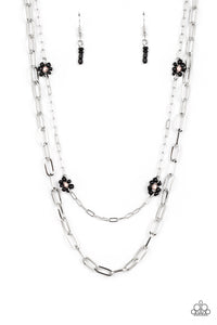 Paparazzi Bold Buds - Black Necklace