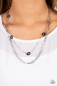 Paparazzi Bold Buds - Black Necklace