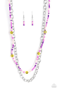 Paparazzi Happy Looks Good on You - Purple Necklace