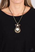 Load image into Gallery viewer, Paparazzi Bohemian Blossom - Brass Necklace
