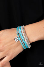 Load image into Gallery viewer, Paparazzi Teenage DREAMER - Blue Bracelet

