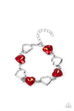 Load image into Gallery viewer, Paparazzi Sentimental Sweethearts - Red Bracelet
