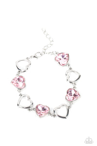 Paparazzi Sentimental Sweethearts - Pink Bracelet